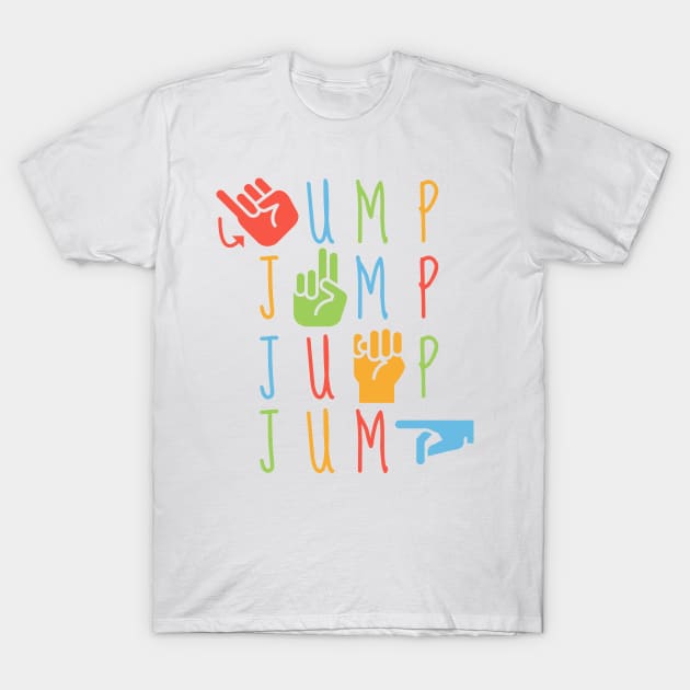 ASL Jump- Kids Sign Language T-Shirt by Sweet Sign Language